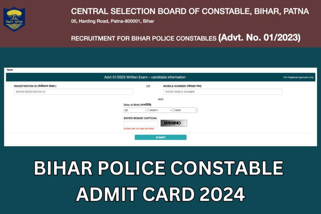 Bihar Police Constable Admit Card 2024