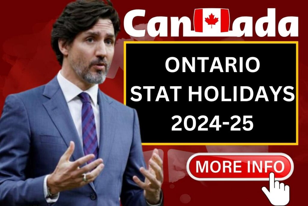 Stat Holidays Ontario 2024-25