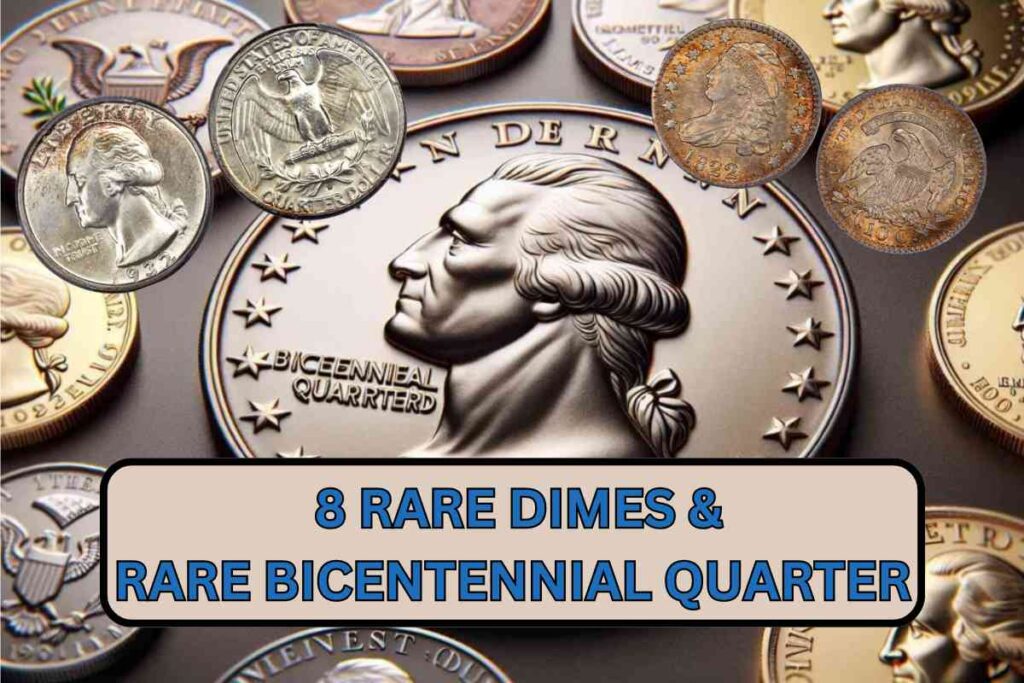 $70 Million Each 8 Rare Dimes & Rare Bicentennial Quarter