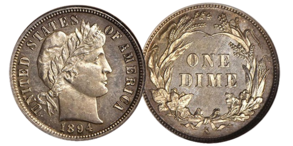 1894 S Barber Dime