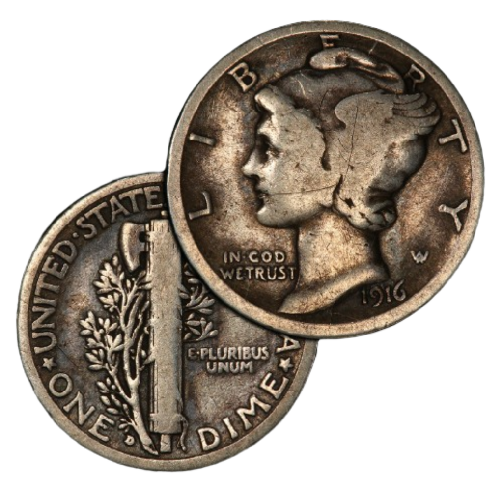 1916 D Mercury Dime