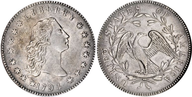 1794 Flowing Hair Silver Dollar